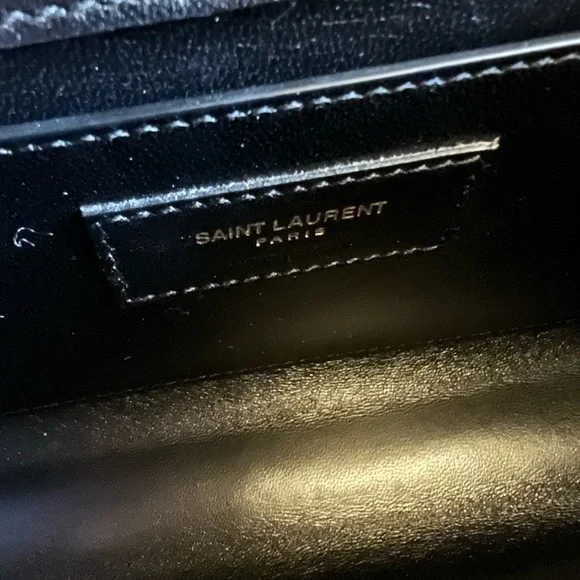 Saint Laurent Kate Small Crossbody YSL Monogram Kate Small Suede Chain Crossbody - Picture 12 of 14